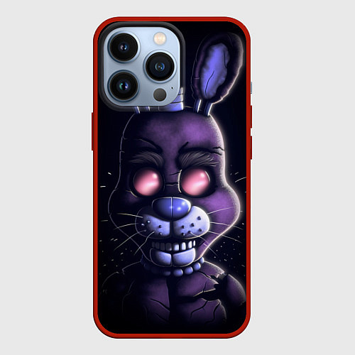 Чехол iPhone 13 Pro Five Nights at Freddys Bonnie / 3D-Красный – фото 1