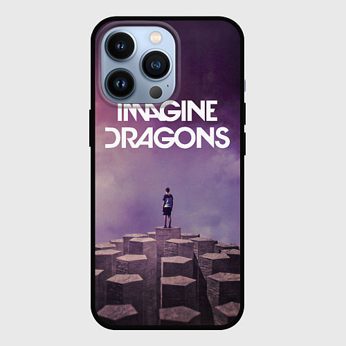 Чехол iPhone 13 Pro Imagine Dragons обложка альбома Night Visions / 3D-Черный – фото 1