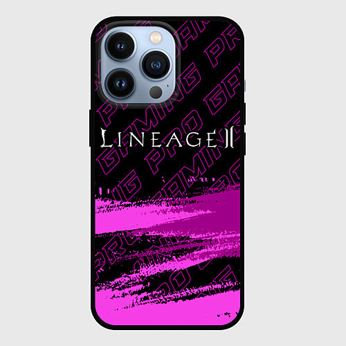 Чехол iPhone 13 Pro Lineage 2 pro gaming: символ сверху / 3D-Черный – фото 1