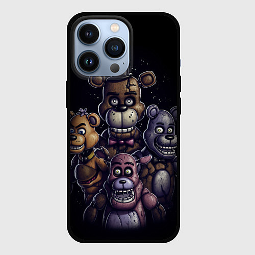 Чехол iPhone 13 Pro Five Nights at Freddys / 3D-Черный – фото 1