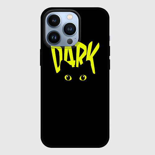 Чехол iPhone 13 Pro Кот во тьме / 3D-Черный – фото 1