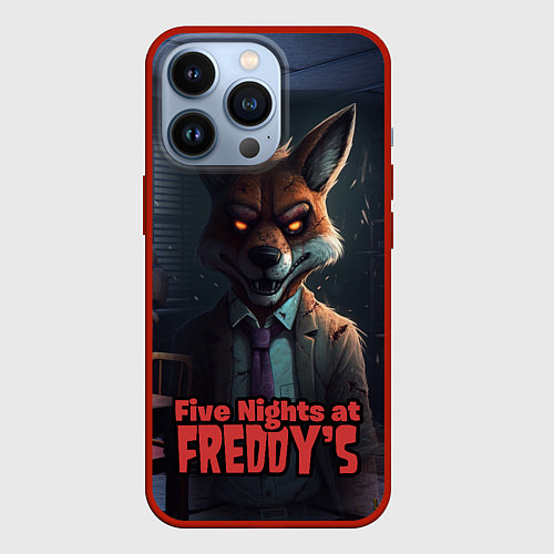 Чехол iPhone 13 Pro Five Nights at Freddys Mangle / 3D-Красный – фото 1