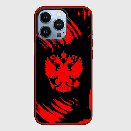 Чехол iPhone 13 Pro Русский витязь / 3D-Красный – фото 1