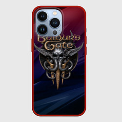 Чехол iPhone 13 Pro Baldurs Gate 3 logo geometry