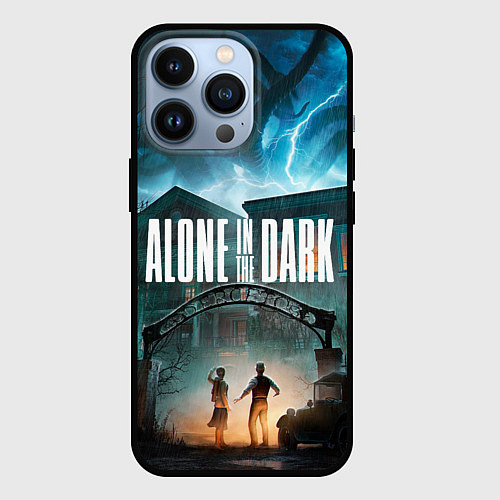 Чехол iPhone 13 Pro Особняк Alone in the dark / 3D-Черный – фото 1