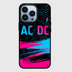 Чехол iPhone 13 Pro AC DC - neon gradient: символ сверху