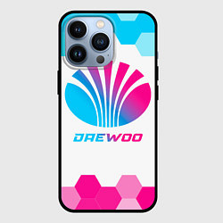Чехол для iPhone 13 Pro Daewoo neon gradient style, цвет: 3D-черный