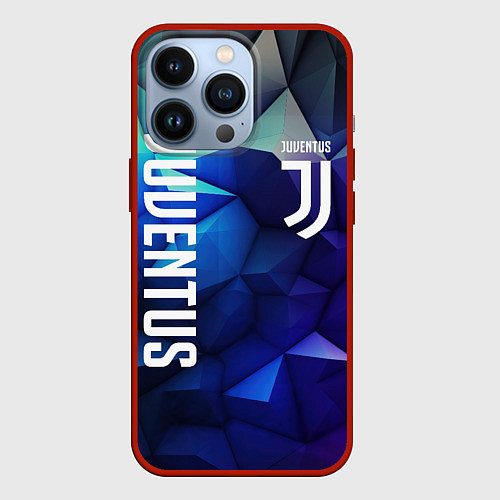 Чехол iPhone 13 Pro Juventus logo blue / 3D-Красный – фото 1