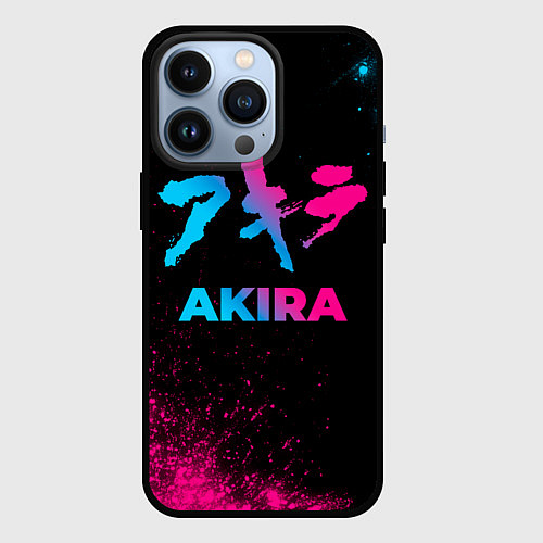 Чехол iPhone 13 Pro Akira - neon gradient / 3D-Черный – фото 1