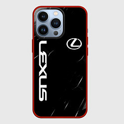 Чехол для iPhone 13 Pro Lexus - minimalism, цвет: 3D-красный