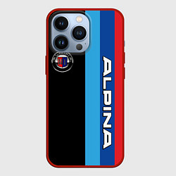 Чехол iPhone 13 Pro Alpina - полосы бмв