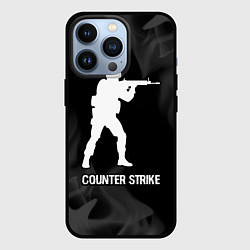 Чехол iPhone 13 Pro Counter Strike glitch на темном фоне