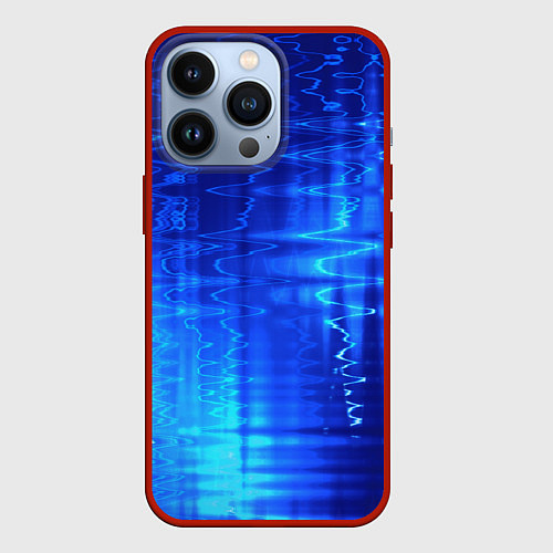 Чехол iPhone 13 Pro Водная рябь / 3D-Красный – фото 1