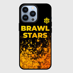 Чехол iPhone 13 Pro Brawl Stars - gold gradient: символ сверху