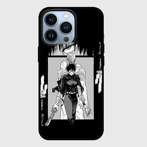 Чехол iPhone 13 Pro Крутая Маки - Магическая битва / 3D-Черный – фото 1