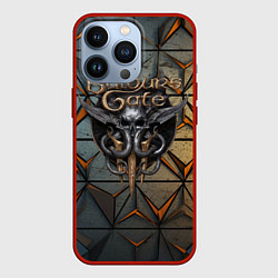 Чехол iPhone 13 Pro Baldurs Gate 3 dark logo