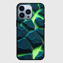 Чехол iPhone 13 Pro Камни в неоне