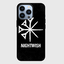 Чехол iPhone 13 Pro Nightwish glitch на темном фоне