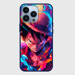 Чехол для iPhone 13 Pro Луффи из Ван Пис - разноцветный, цвет: 3D-тёмно-синий