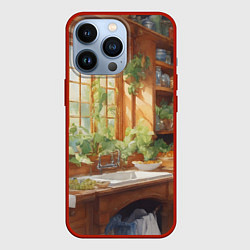 Чехол для iPhone 13 Pro Фантастическая кухня ведьмы, цвет: 3D-красный