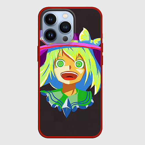 Чехол iPhone 13 Pro Touhou Project Койши Комейдзи / 3D-Красный – фото 1