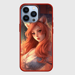 Чехол iPhone 13 Pro Рыжая девушка лисица