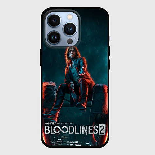 Чехол iPhone 13 Pro Мистер Дамп Vampire the masquerade bloodlines 2 / 3D-Черный – фото 1