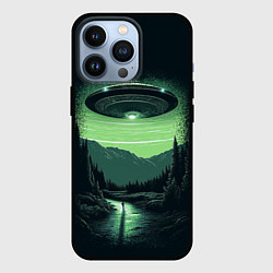 Чехол iPhone 13 Pro НЛО в лесу
