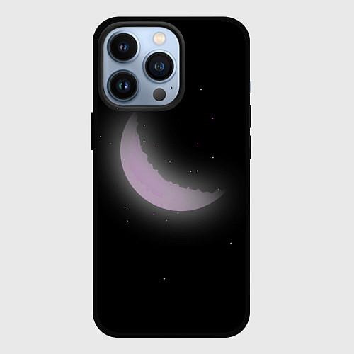 Чехол iPhone 13 Pro Туманный месяц / 3D-Черный – фото 1