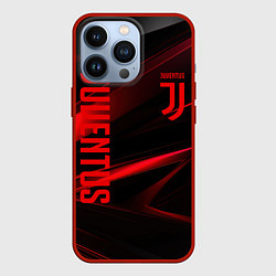 Чехол iPhone 13 Pro Juventus black red logo