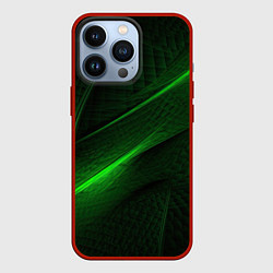 Чехол iPhone 13 Pro Green neon lines