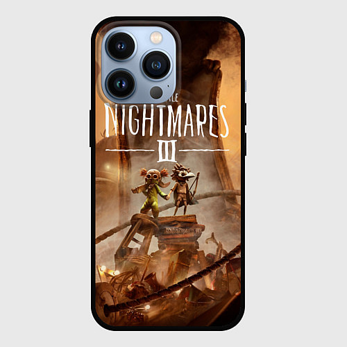 Чехол iPhone 13 Pro Герои Little nightmares 3 / 3D-Черный – фото 1