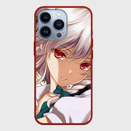 Чехол iPhone 13 Pro Touhou Project Sakuya Izayoi / 3D-Красный – фото 1