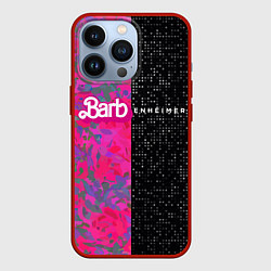 Чехол для iPhone 13 Pro Barbenheimer - meme, цвет: 3D-красный