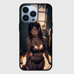 Чехол для iPhone 13 Pro Аниме девушка в нижнем белье, цвет: 3D-черный