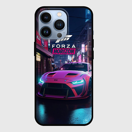 Чехол iPhone 13 Pro Forza night racing / 3D-Черный – фото 1