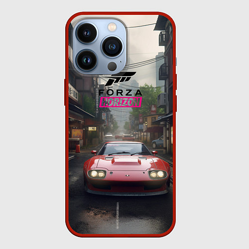 Чехол iPhone 13 Pro Forza Horizon game / 3D-Красный – фото 1