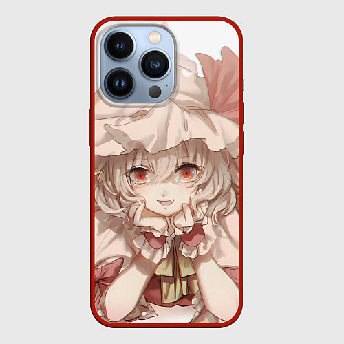 Чехол iPhone 13 Pro Touhou Project Flandre Scarlet Cute / 3D-Красный – фото 1