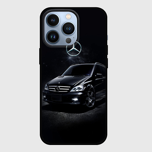 Чехол iPhone 13 Pro Mercedes black / 3D-Черный – фото 1