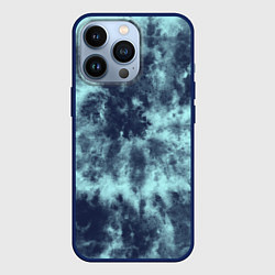 Чехол для iPhone 13 Pro Tie-Dye дизайн, цвет: 3D-тёмно-синий