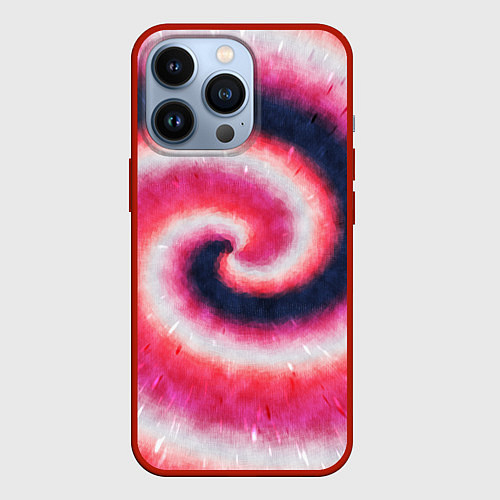 Чехол iPhone 13 Pro Tie-Dye дизайн / 3D-Красный – фото 1