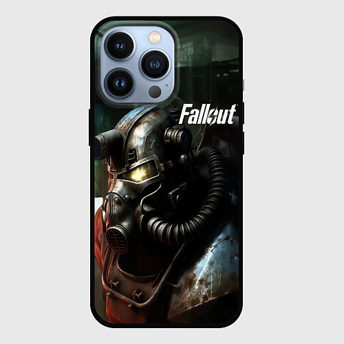 Чехол iPhone 13 Pro Fallout dark style / 3D-Черный – фото 1