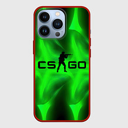 Чехол iPhone 13 Pro CSGO green logo