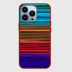 Чехол iPhone 13 Pro Разноцветные тонкие линии