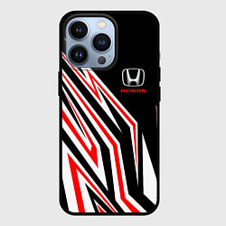 Чехол для iPhone 13 Pro Хонда - белый и красный, цвет: 3D-черный