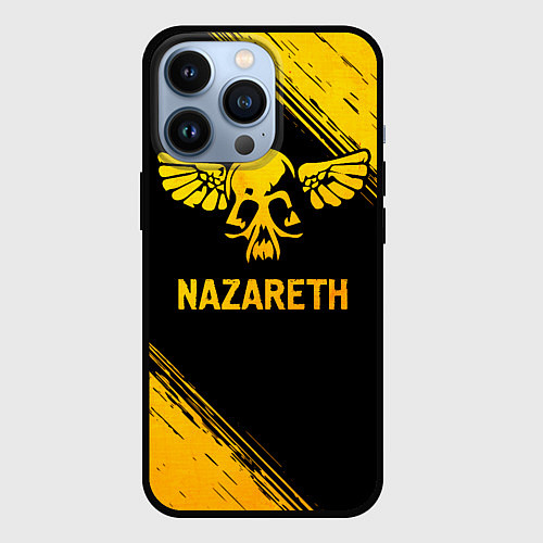 Чехол iPhone 13 Pro Nazareth - gold gradient / 3D-Черный – фото 1
