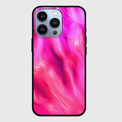 Чехол для iPhone 13 Pro Pink abstract texture, цвет: 3D-черный