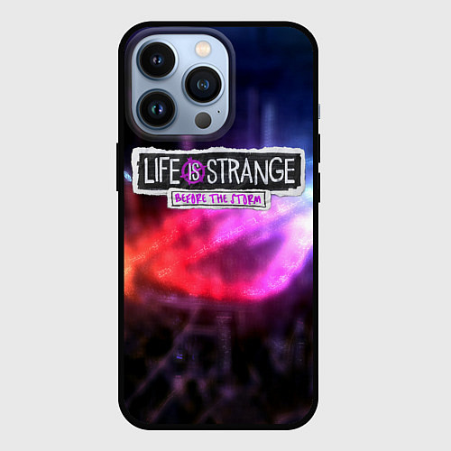 Чехол iPhone 13 Pro Life is strange night city / 3D-Черный – фото 1