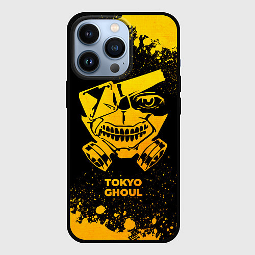 Чехол iPhone 13 Pro Tokyo Ghoul - gold gradient / 3D-Черный – фото 1