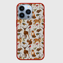 Чехол iPhone 13 Pro Лесные животные